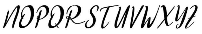 FA Fierra Rose Italic Font UPPERCASE
