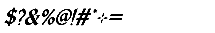 FA Gravethorn Italic Font OTHER CHARS