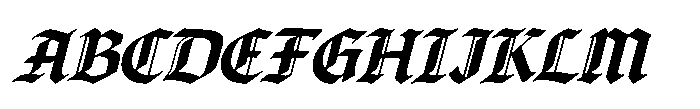 FA Gravethorn Italic Font UPPERCASE