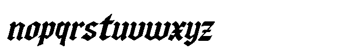 FA Gravethorn Italic Font LOWERCASE