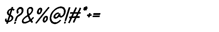 FA Hardenix Italic Font OTHER CHARS