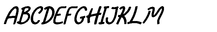 FA Hardenix Italic Font UPPERCASE