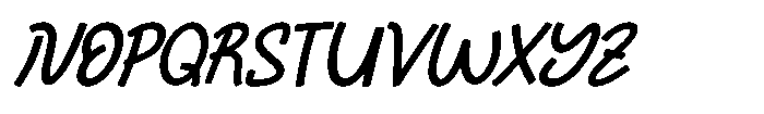 FA Hardenix Italic Font UPPERCASE