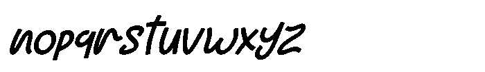 FA Hardenix Italic Font LOWERCASE