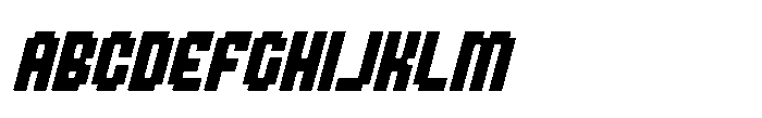 FA Nexpix Italic Font UPPERCASE