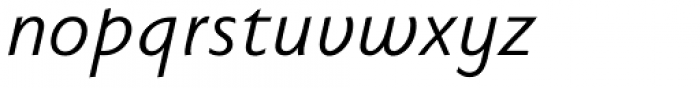 Faber Sans Pro 56 Normal Kursiv Font LOWERCASE