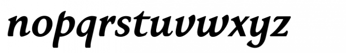 Faber Serif Pro 76 Halbfett Kursiv Font LOWERCASE