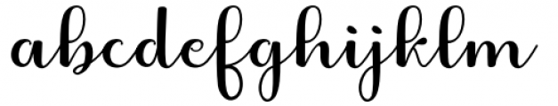 Fabitha Script Regular Font LOWERCASE