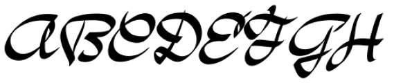 Fabius Italic Font UPPERCASE