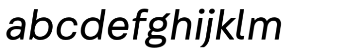 Fabriga Italic Font LOWERCASE