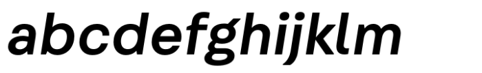 Fabriga Medium Italic Font LOWERCASE