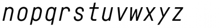 Fabrikat Mono Italic Font LOWERCASE