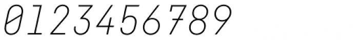 Fabrikat Mono Thin Italic Font OTHER CHARS