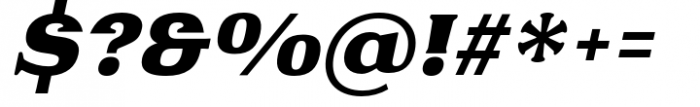 Fabular Black Italic Font OTHER CHARS