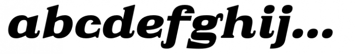 Fabular Black Italic Font LOWERCASE