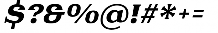 Fabular Extra Bold Italic Font OTHER CHARS