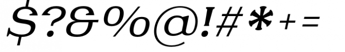 Fabular Medium Italic Font OTHER CHARS
