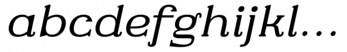Fabular Medium Italic Font LOWERCASE