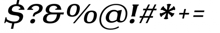 Fabular Semi Bold Italic Font OTHER CHARS