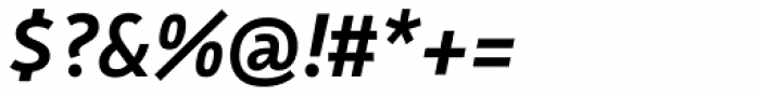 Facit SemiBold Italic Font OTHER CHARS