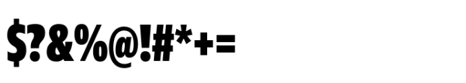 Fact Compressed Extra Bold Font OTHER CHARS