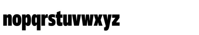 Fact Compressed Extra Bold Font LOWERCASE