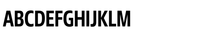 Fact Condensed Medium Font UPPERCASE