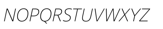 Fact Extra Light Italic Font UPPERCASE