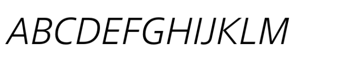 Fact Light Italic Font UPPERCASE