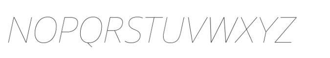 Fact Thin Italic Font UPPERCASE