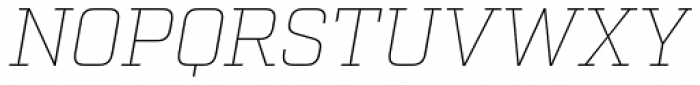 Factoria Thin Italic Font UPPERCASE