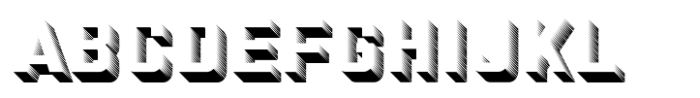 Factory  SHADOW Font UPPERCASE