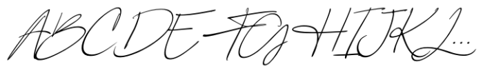 Factually Handwriting Italic Font UPPERCASE