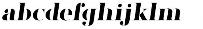 Factum Bold Stencil Oblique Font LOWERCASE