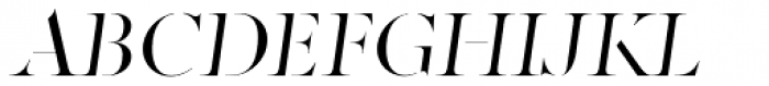 Factum Light Stencil Oblique Font UPPERCASE