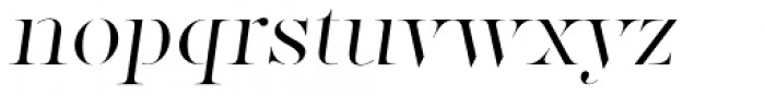 Factum Light Stencil Oblique Font LOWERCASE