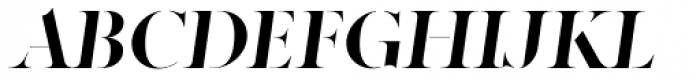 Factum Medium Stencil Oblique Font UPPERCASE
