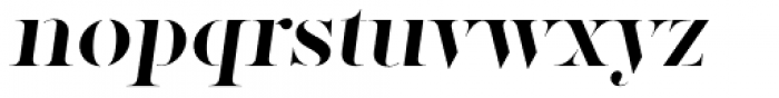 Factum Medium Stencil Oblique Font LOWERCASE