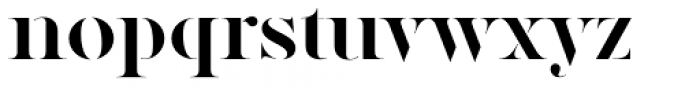 Factum Medium Stencil Font LOWERCASE