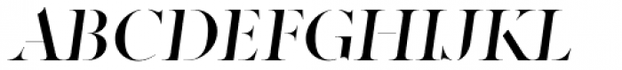 Factum Regular Stencil Oblique Font UPPERCASE