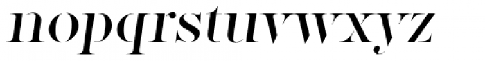 Factum Regular Stencil Oblique Font LOWERCASE