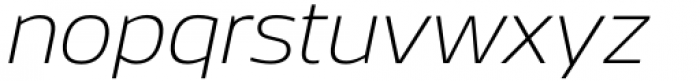 Faculty Thin Italic Font LOWERCASE