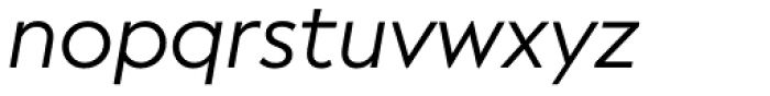 Facundo Regular Italic Font LOWERCASE