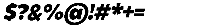 Fadone Italic Font OTHER CHARS