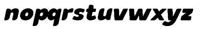 Fadone Italic Font LOWERCASE