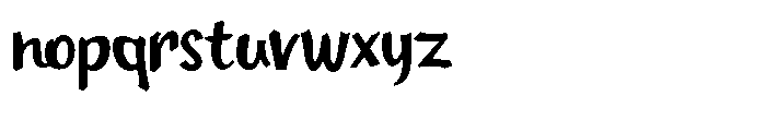 Fafu Mame Font LOWERCASE