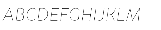 Faible Thin Italic Font UPPERCASE