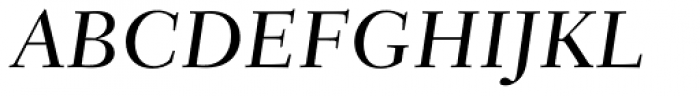 Fairfield LH 56 Medium Italic Font UPPERCASE