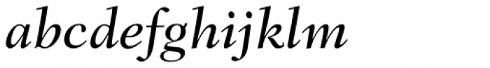 Fairfield LH 56 Medium Italic Font LOWERCASE