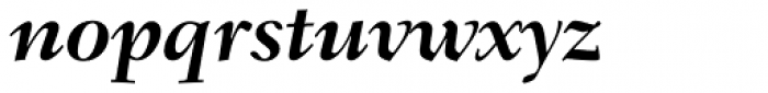 Fairfield LH 76 Bold Italic Font LOWERCASE